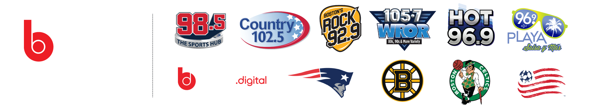 Boston logos stacked